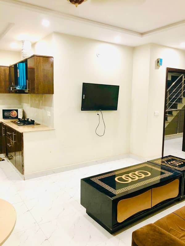 one bed full furnished apartment in bahria town available for rent 3