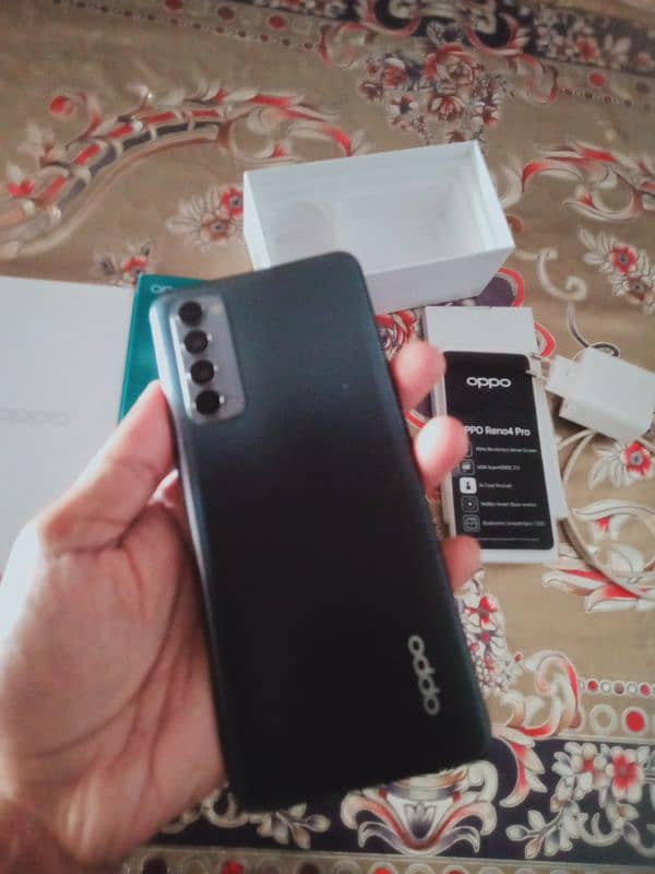 Oppo Reno 4 pro with box chrgrr 1