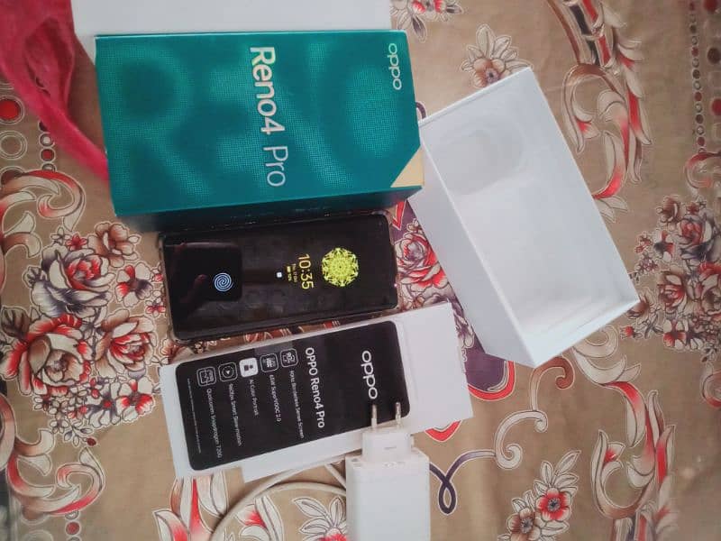 Oppo Reno 4 pro with box chrgrr 4