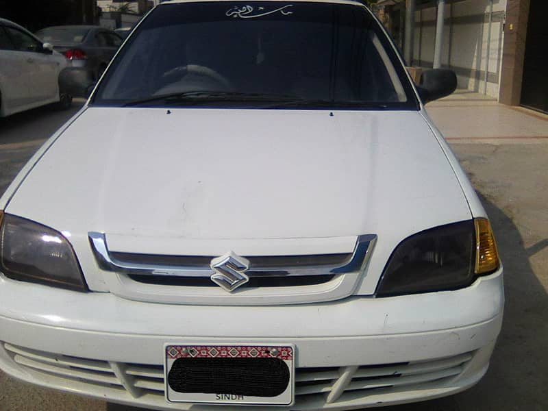 CALL 03401394443/SUZUKI CULTUS VXR(CNG) 2003 WHITE GOOD CONDITION 4