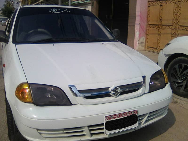 CALL 03401394443/SUZUKI CULTUS VXR(CNG) 2003 WHITE GOOD CONDITION 8