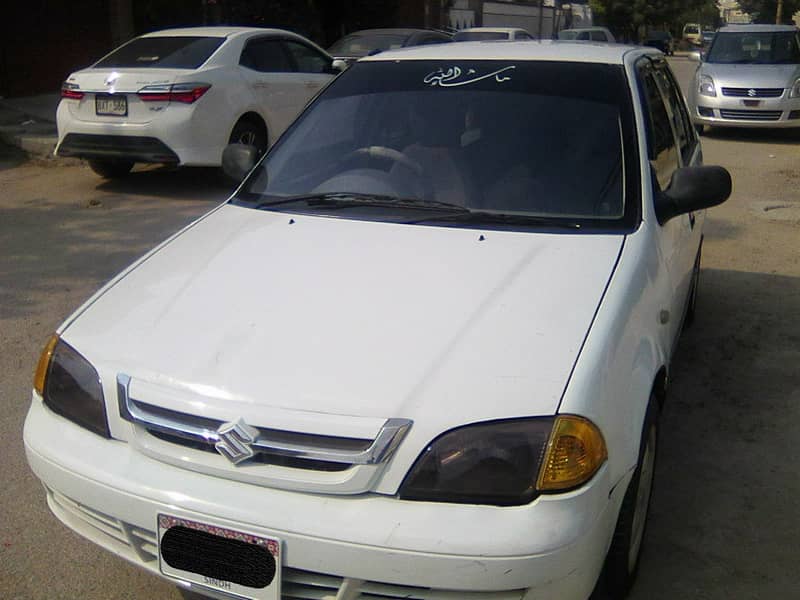 CALL 03401394443/SUZUKI CULTUS VXR(CNG) 2003 WHITE GOOD CONDITION 12