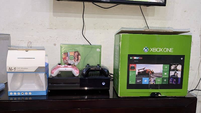 XBOX ONE 500GB ONLINE WITH GTA V ORIGINAL 1