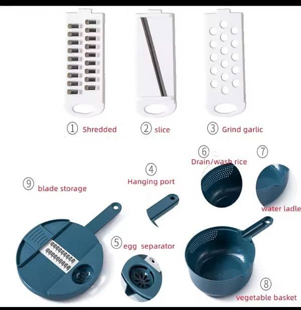 Multifunctional Vegetables cutter Salad Utensils Chopper Carrot Potato 2