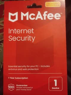 MCAFEE INTERNET SECURITY 1 YEAR