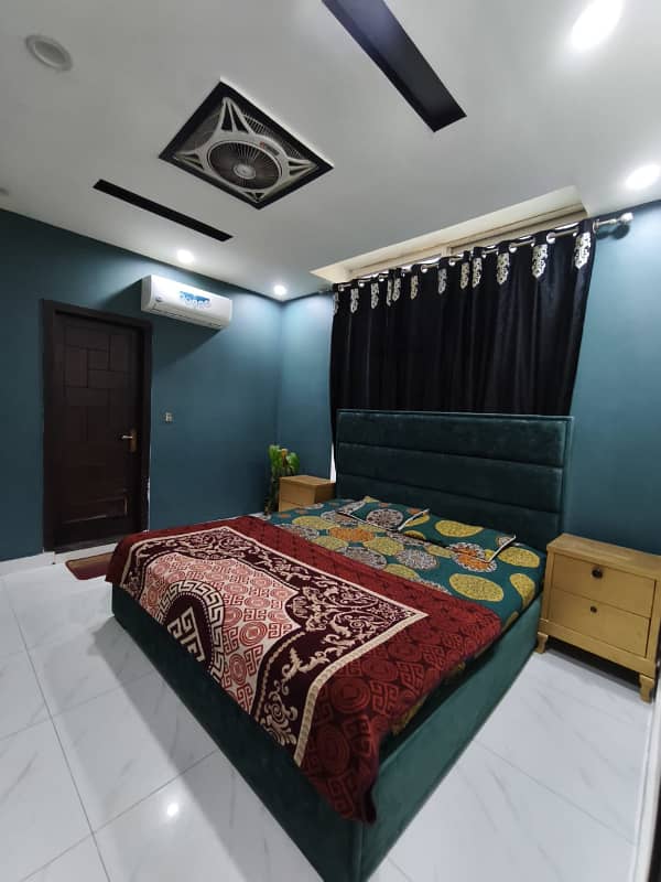 one bed room full furnished apartment in bahria town available for rent 0