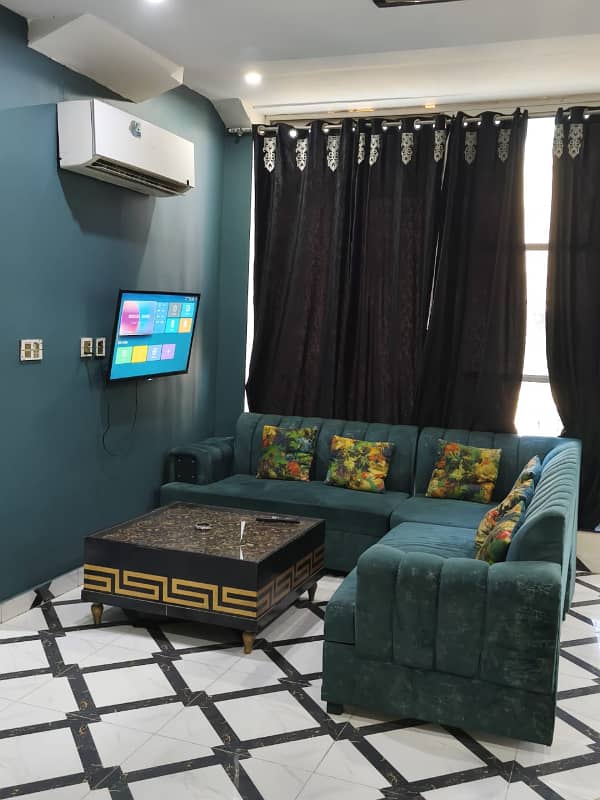 one bed room full furnished apartment in bahria town available for rent 5