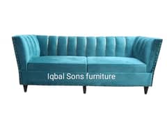 5 SEATER SOFA SET STYLISH MALAI VELVET FABRIC