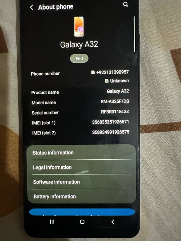 samsung A32 6gb-128gb black color 4