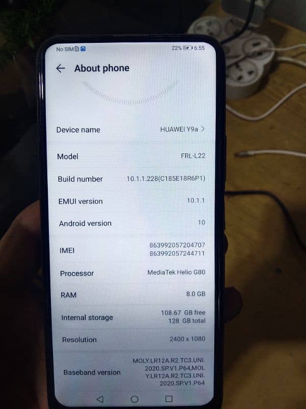 huawei Y9s 8/128. . only Phone pta approved 0