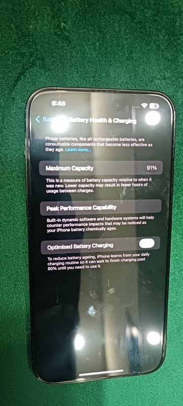 IPHONE 14 pro max 91 battery health 256 gb with box jv 2