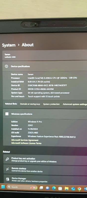 Dell Latitude 5300 2 in 1 Core i5 8th gen 8/256 1