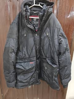 j. whistler heavy puffer winter jacket with hood