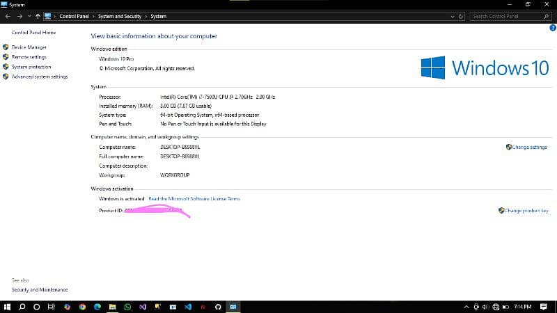 Dell core i7 7th generation 5