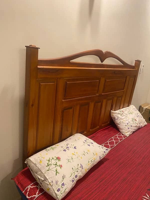 king size wooden bed without mattress 3