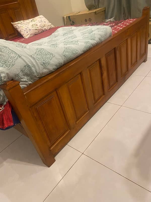 king size wooden bed without mattress 4