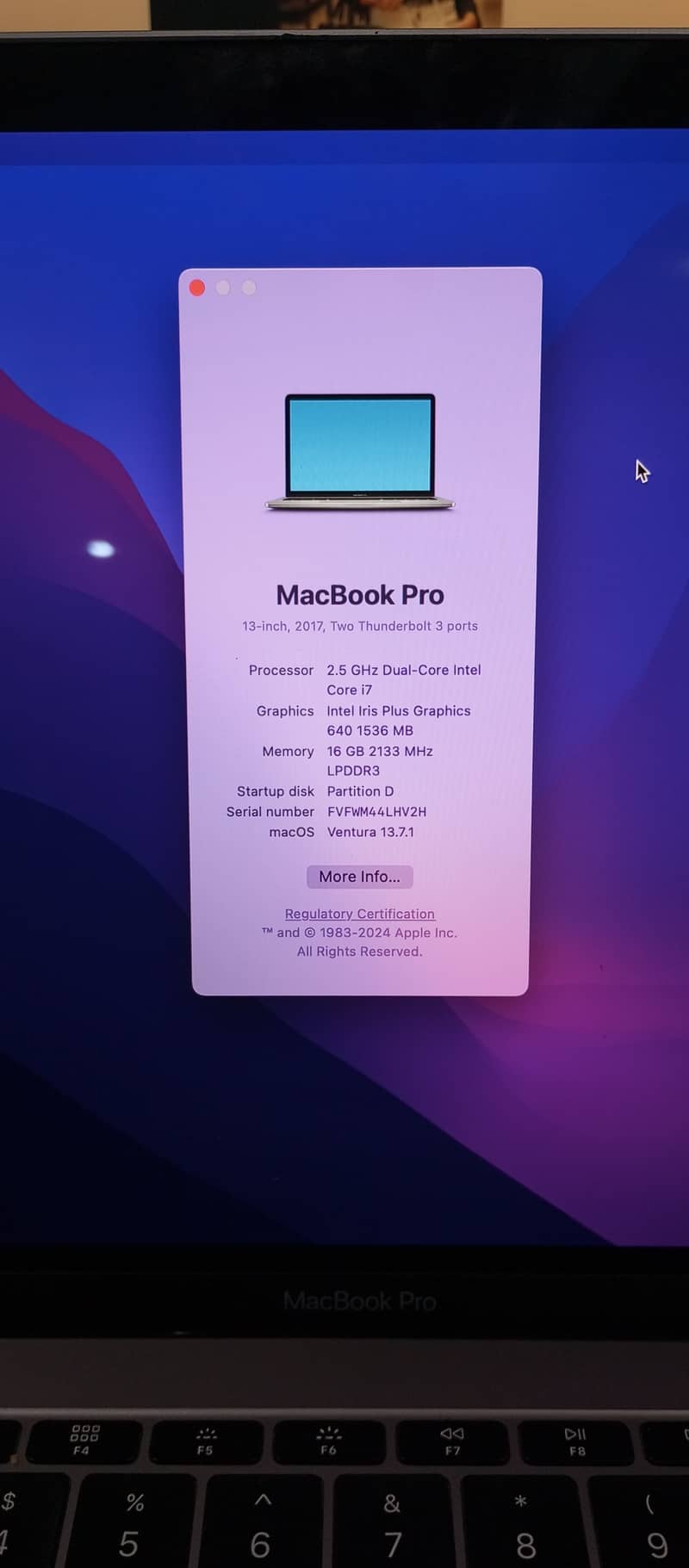 Apple Macbook Pro 2017 | Condition 10/10 1