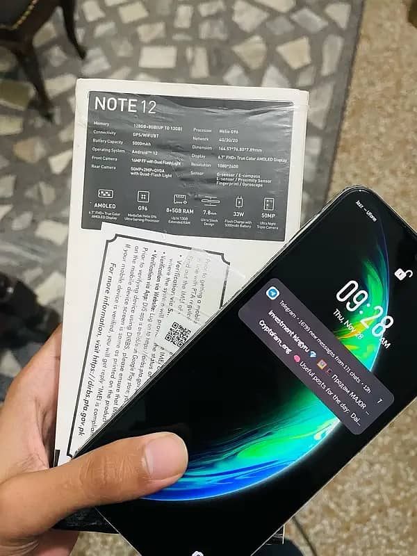 Infinix note 12 g96 4