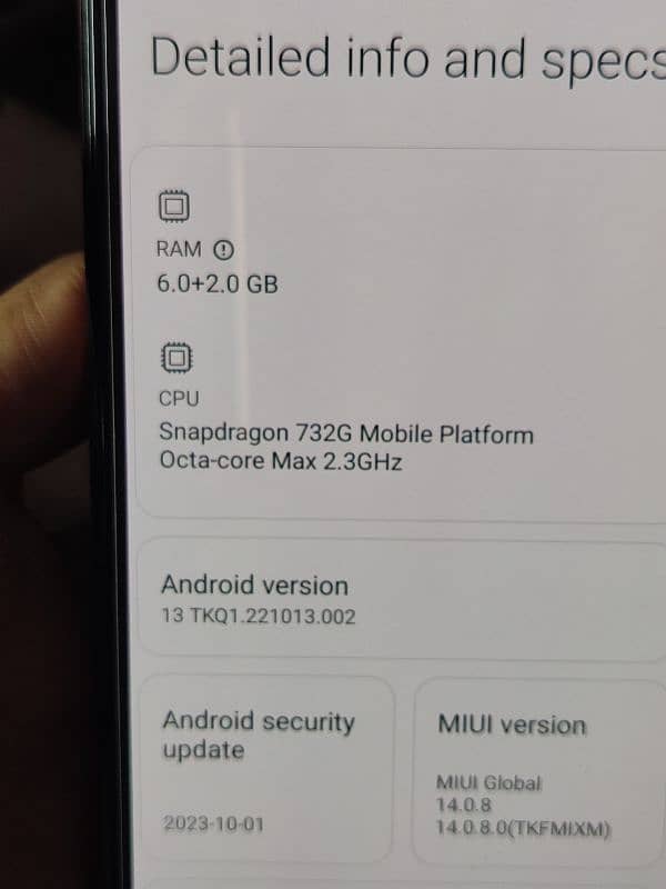 Redmi not 10 pro 6+2 128 6