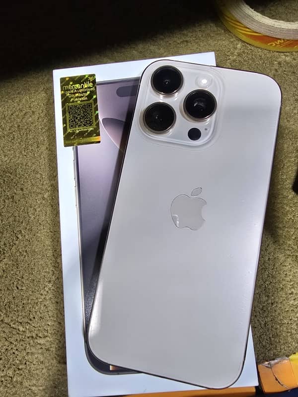 iphone 16 pro 128gp official pta Desert Titanium 8 November ko active 3