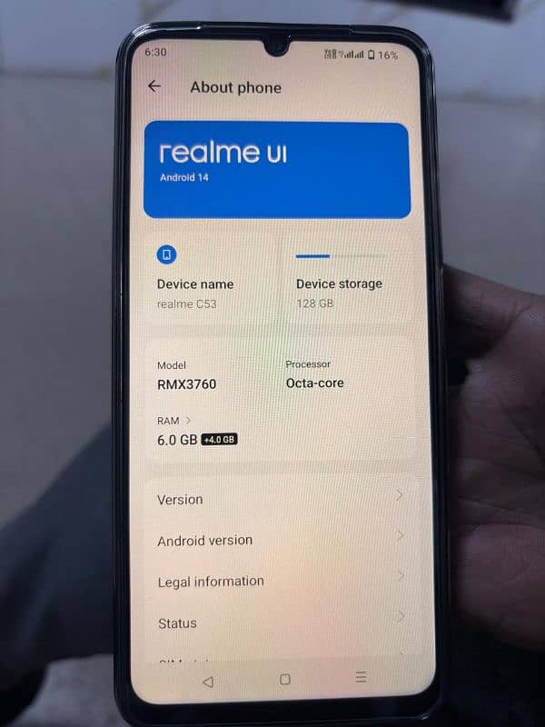 Realme C53 ( 6Gb 128Gb) 6