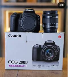 Canon 200D With 18 - 55mm STM & Box.