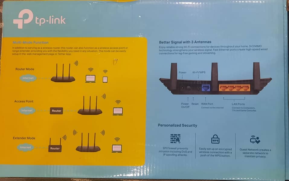 WiFi Router TP-Link TL-WR940N 3in1 2