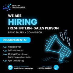 Sales executive for teenagers