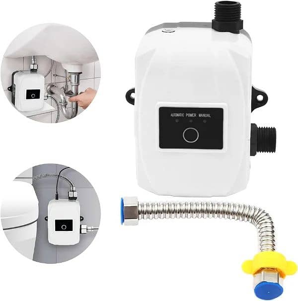 Mini Water Pressure Booster Pump For Instant Geysers Showers Kitchen 5