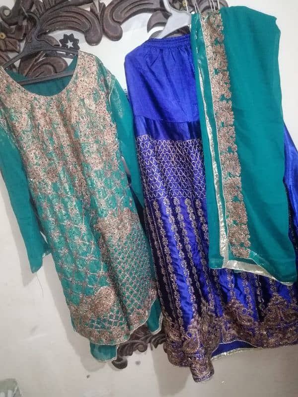 3pcs wedding lehnga  for sale 6