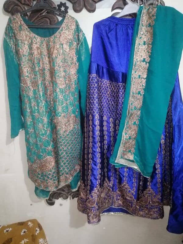 3pcs wedding lehnga  for sale 7