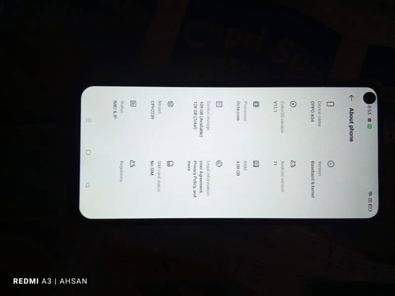 Oppo A54 4 128 Official pta approved with box 6