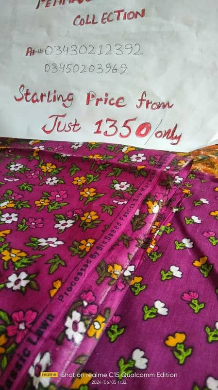 scarfs  and 2&3 pieces lawn suits and Kurtis & trausers 2