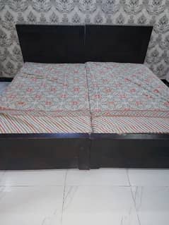 pair of single bed with matress for sale