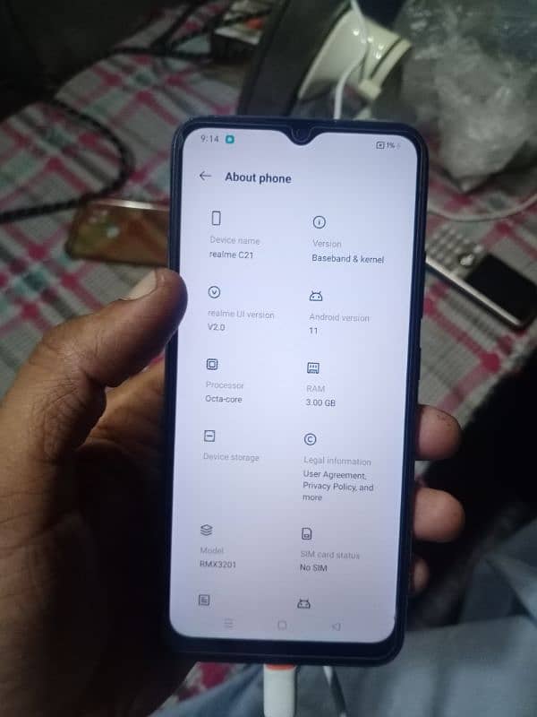 realme c21 ram3gb memory 32gb PTA approved 9