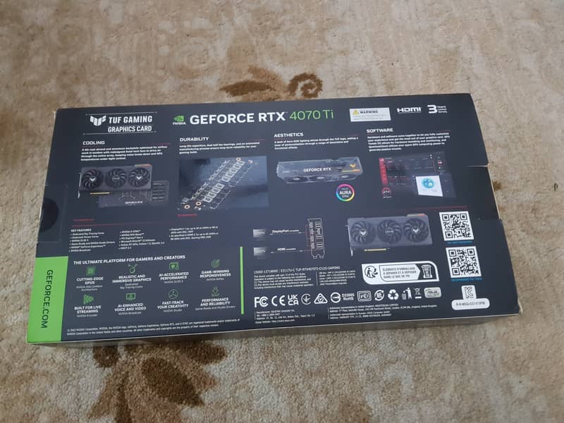 Asus TUF RTX 4070 Ti For sale 14