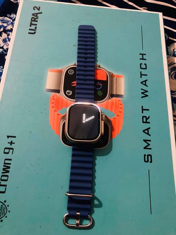 ultra watch 2 7+1 metal strap bhi ha 2