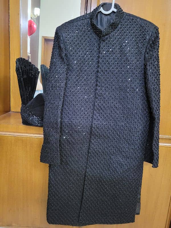 Black shirwani 0