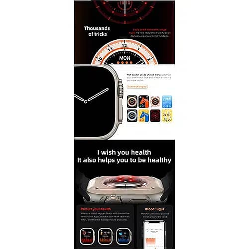 WK8 Ultra Smart Watch with 2 Strap (WearfitPro App) 4