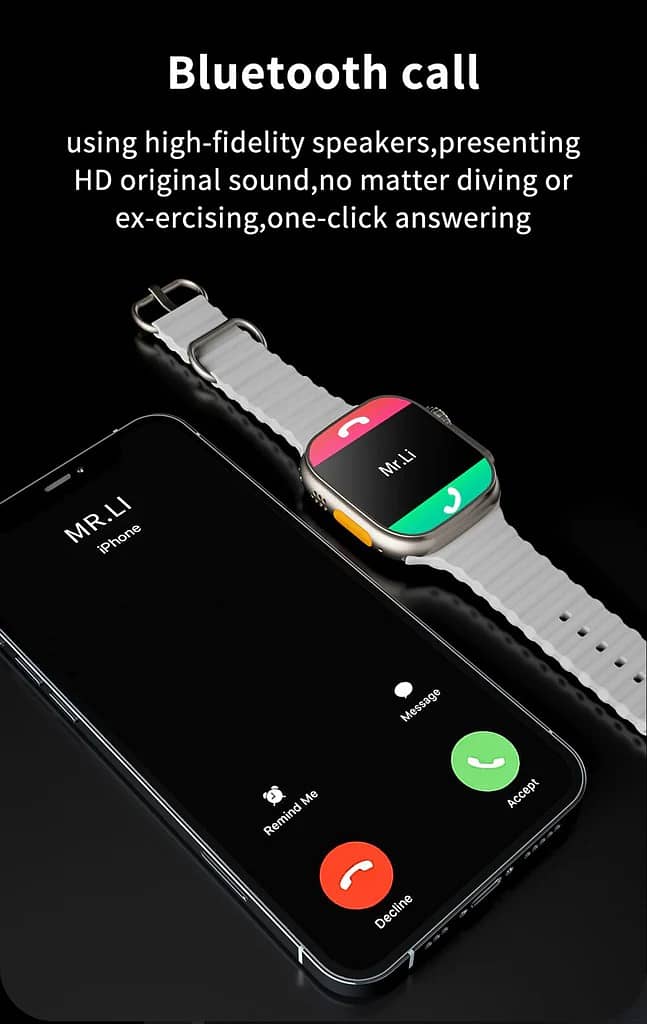 X8 Ultra Smartwatch 49MM With Bluetooth Calling 5