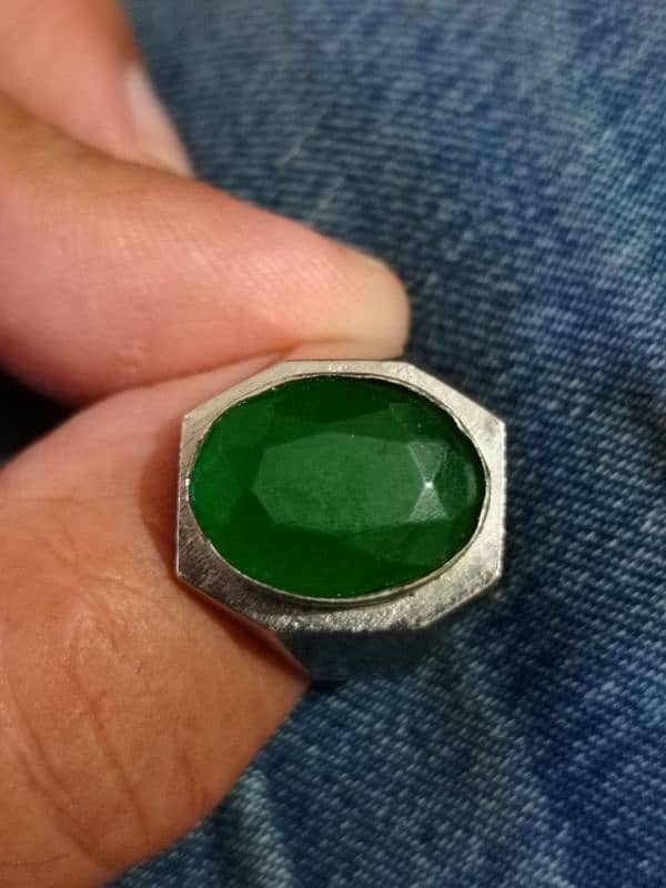 Natural Emerald  ( zamarrod ) Ring 3