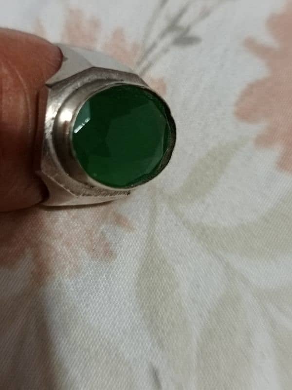 Natural Emerald  ( zamarrod ) Ring 4