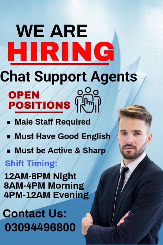 Chat Support Agents | CSR Required | Jobs In Lahore 0