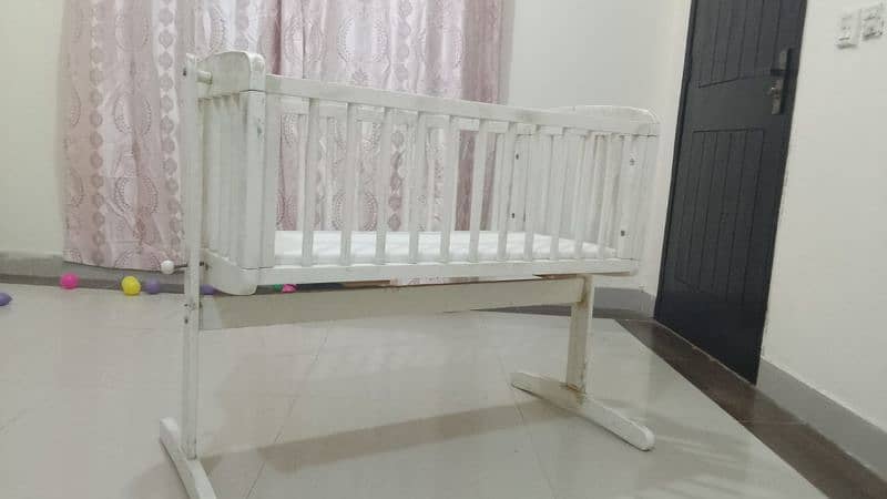 baby bed , cot ,crib wooden 2