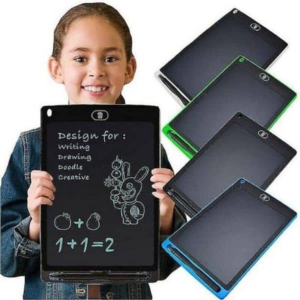 LCD writing tablet in best quality. 30%off. Kids writing tab with 8.5 in 0