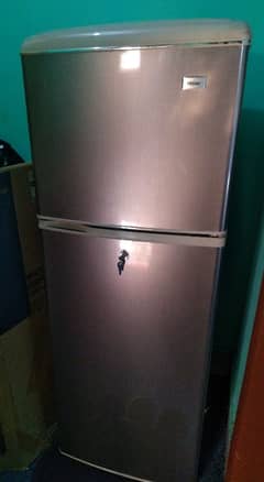 haier 2 door room fridge brand not used 1 day