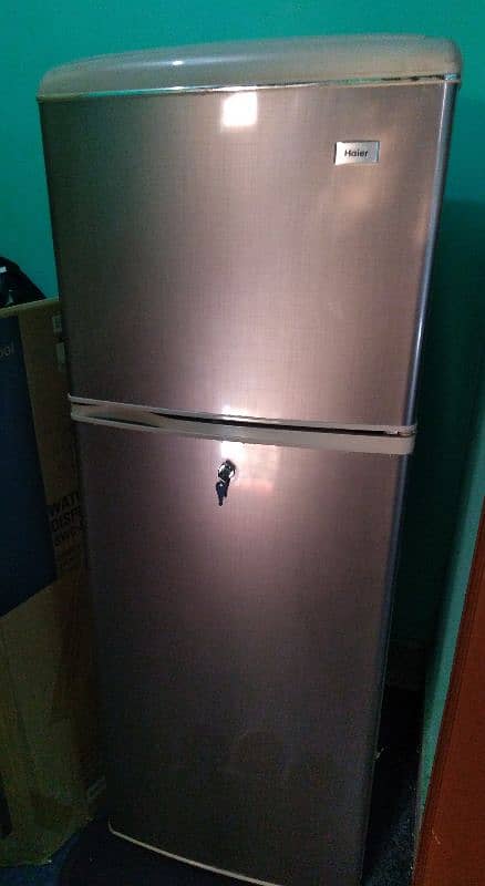 haier 2 door room fridge brand not used 1 day 1