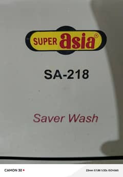 super asia washing machine sa 218 and venus dryer