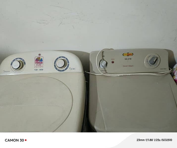 super asia washing machine sa 218 and venus dryer 2