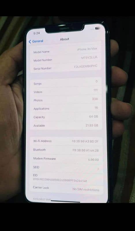 iphone xs max all orignal 64 gb Urgent sale need cash jv 1